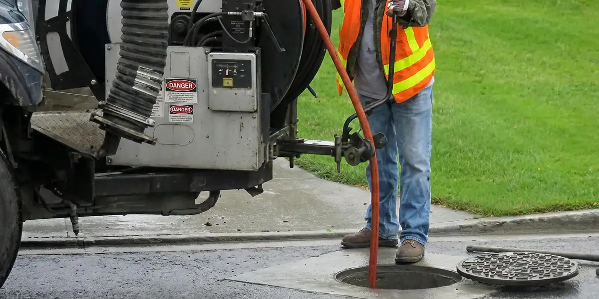 sewage clean up professionals using industrial equipment to remove contaminated wastewater in Baton Rouge, LA